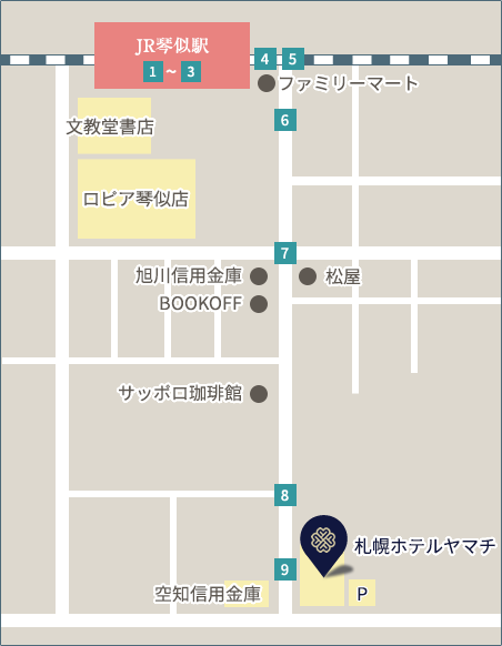 JRでお越しの場合のアクセスマップ